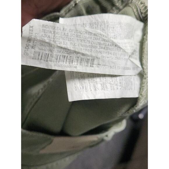 Zara Mini Skirt Kids 13-14 NWOT Olive/Green Denim - Picture 11 of 11